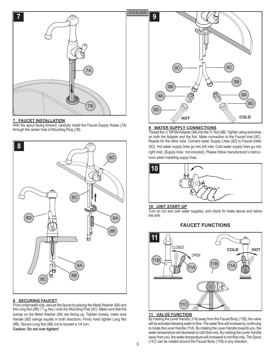 Pfister GT72-M1SS User Manual | Page 3 / 12