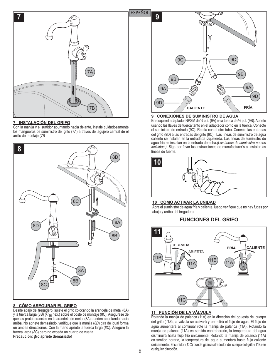 Pfister GT72-M1SS User Manual | Page 6 / 12