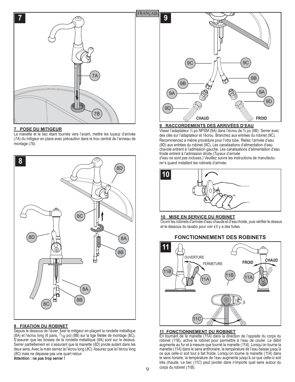 Pfister GT72-M1SS User Manual | Page 9 / 12