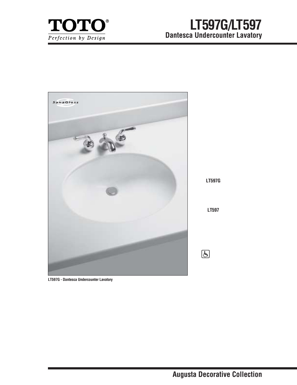 Factory Direct Hardware Toto LT597G User Manual | 2 pages