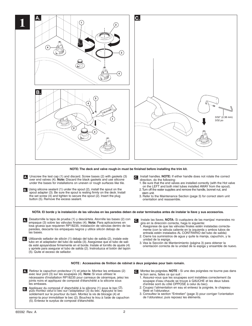 A. b | Factory Direct Hardware Delta BT2710 Foundations User Manual | Page 2 / 4