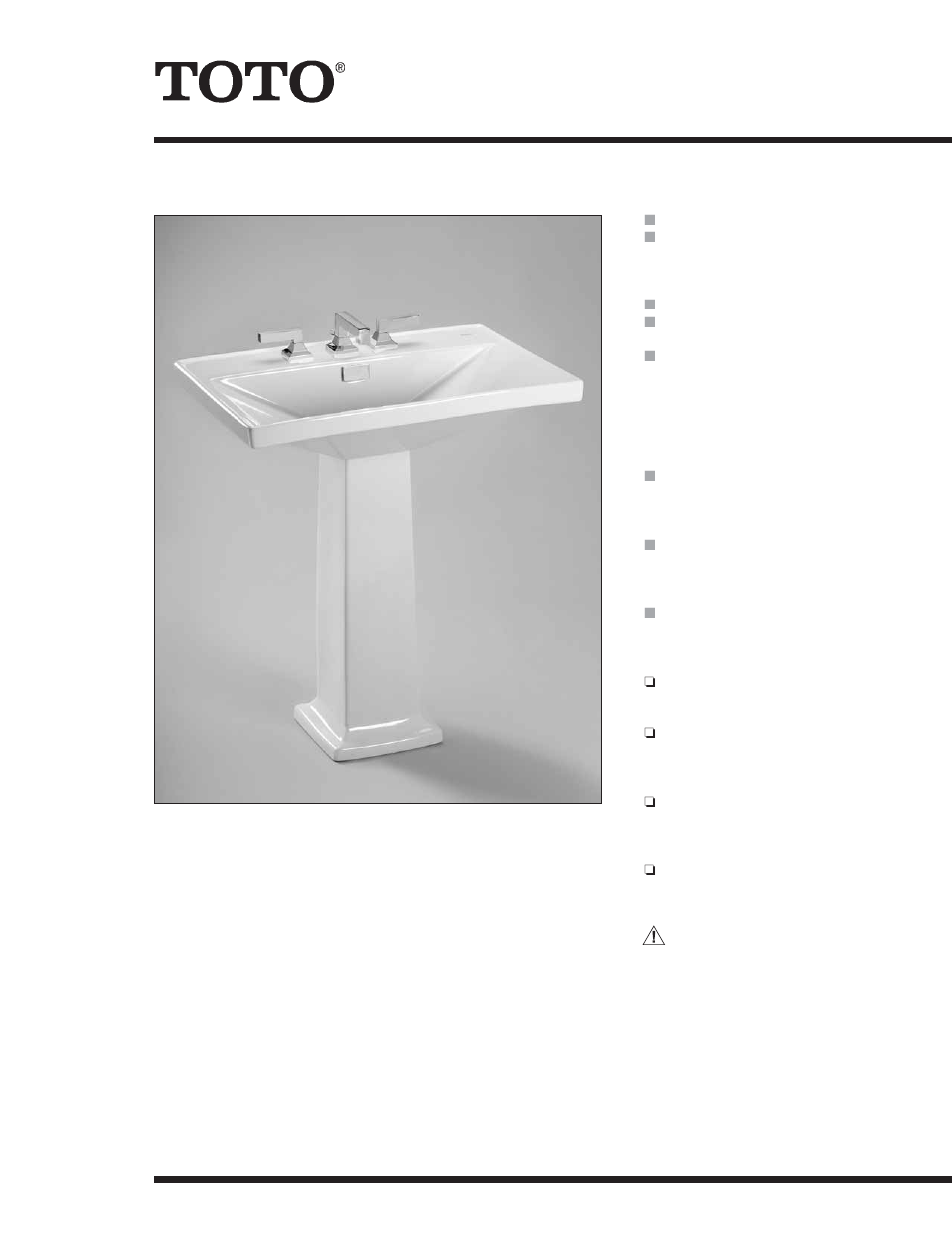 Factory Direct Hardware Toto LT930.8 User Manual | 2 pages