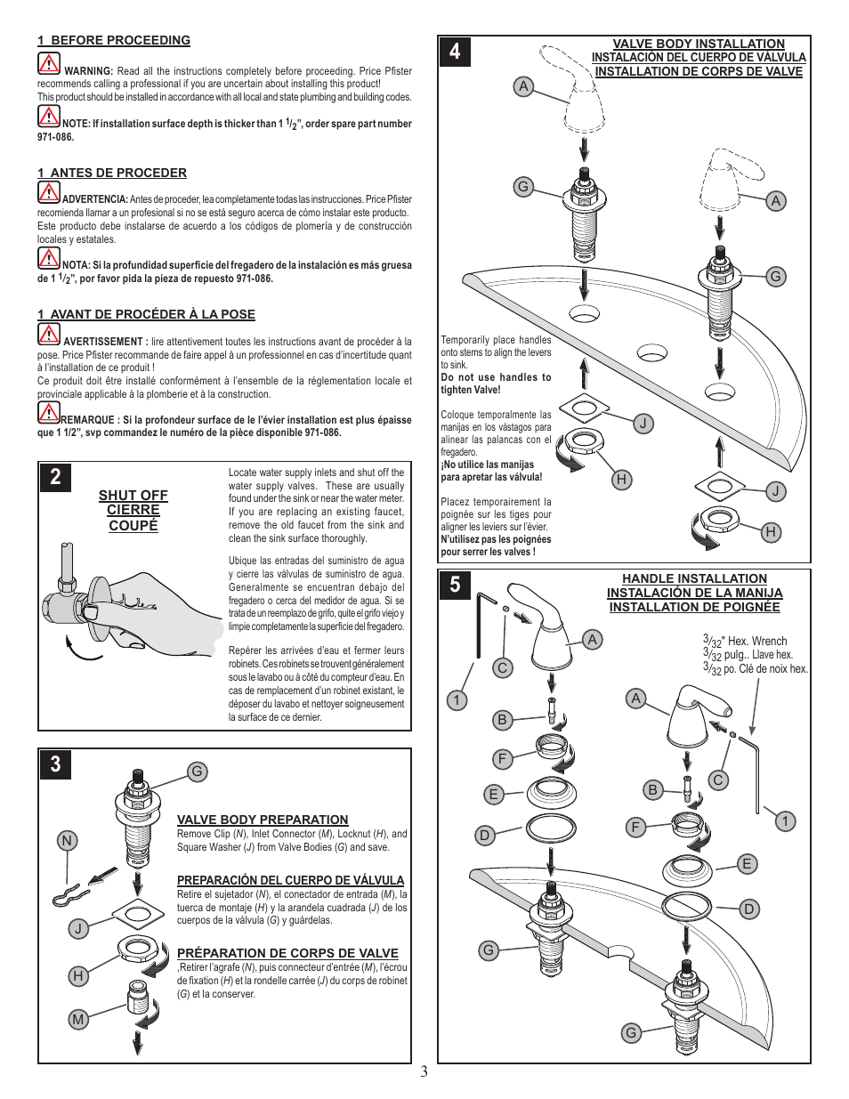 Pfister GT49-SR0K User Manual | Page 3 / 6