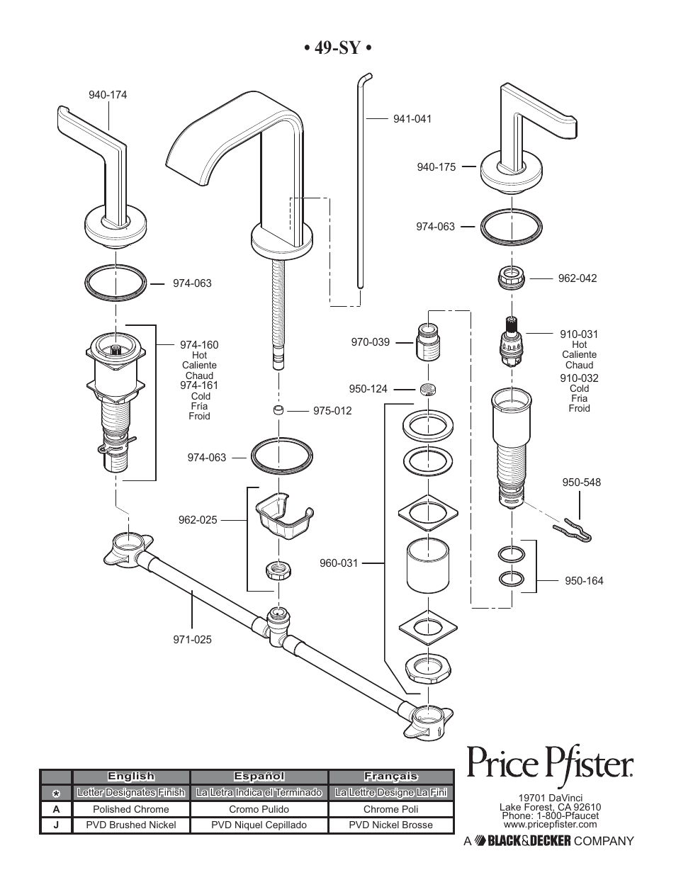 Pfister F-049-SYKK User Manual | Page 14 / 14