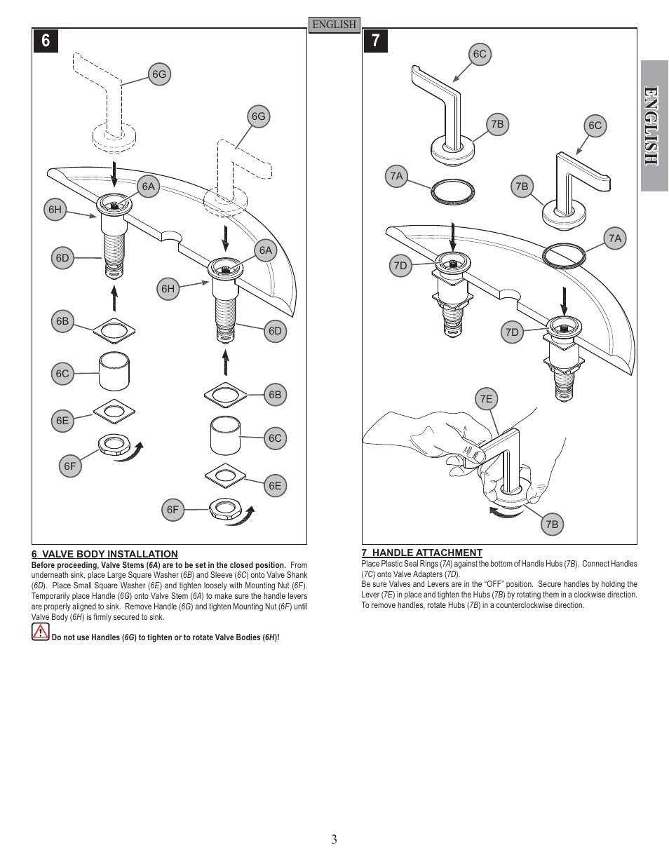 English | Pfister F-049-SYKK User Manual | Page 3 / 14