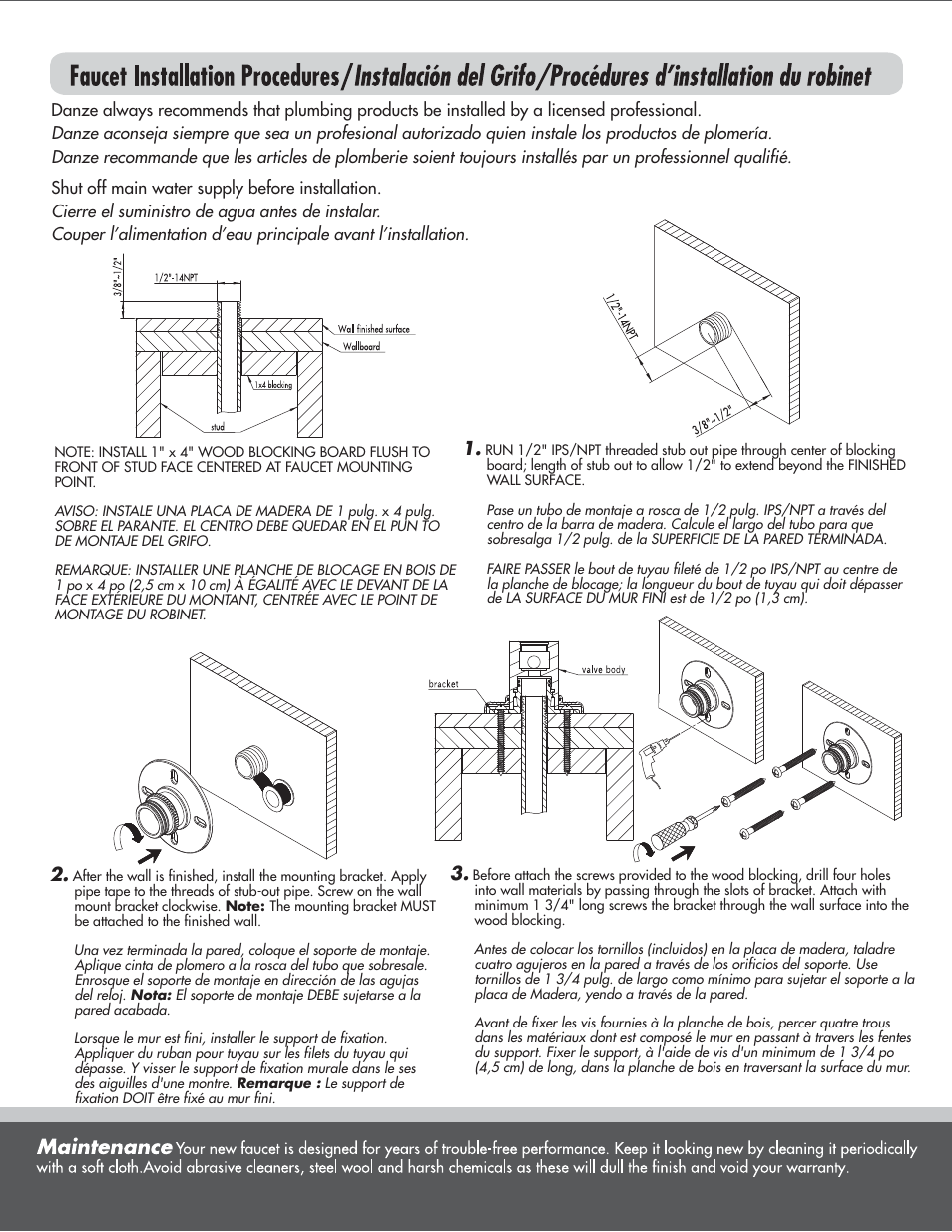 Factory Direct Hardware Danze D205012 Melrose User Manual | Page 2 / 3