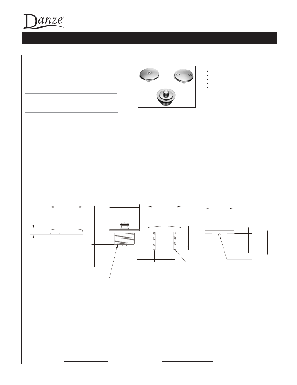 Factory Direct Hardware Danze D490637 Lift & Turn User Manual | 1 page
