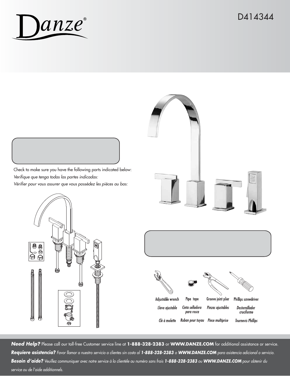Factory Direct Hardware Danze D422044 Sirius User Manual | 6 pages