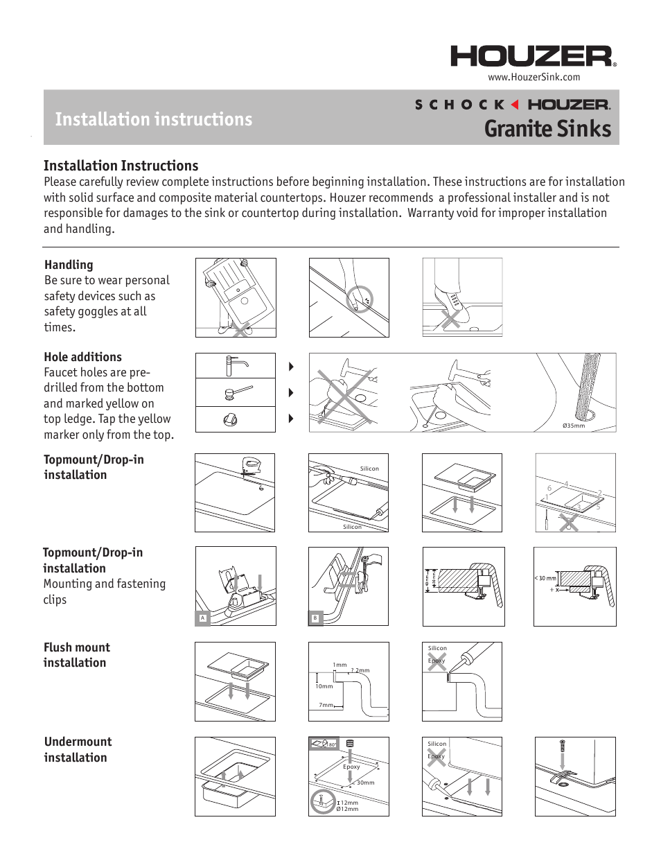 Factory Direct Hardware Houzer WATERFALL D-150 Cristadur User Manual | 2 pages