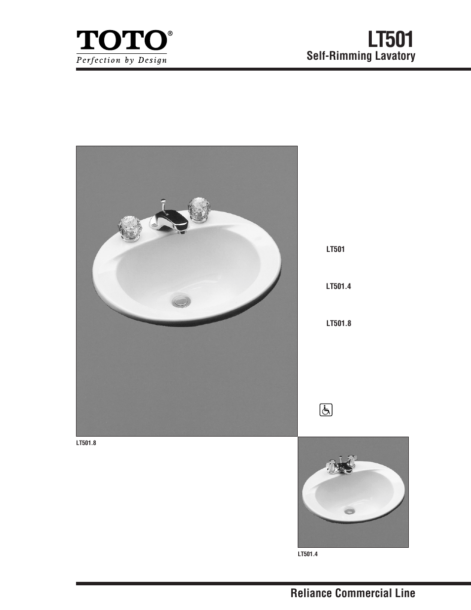 Factory Direct Hardware Toto LT501.8 User Manual | 2 pages