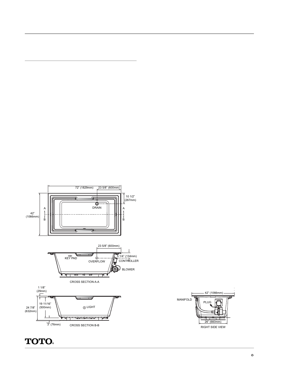 Aba930r, Lloyd, 6' air bath | Specifications | Factory Direct Hardware Toto ABA930RY User Manual | Page 2 / 2