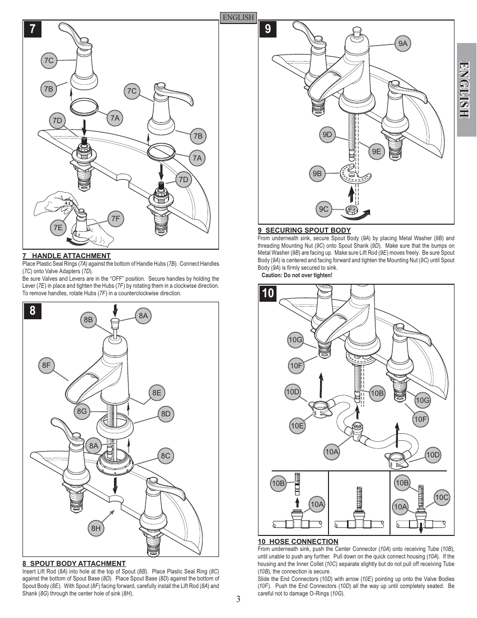 English | Factory Direct Hardware Pfister F-049-YW1K User Manual | Page 3 / 12