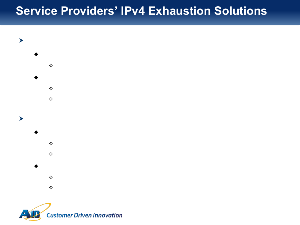 Service providers’ ipv4 exhaustion solutions, Ipv4 preservation, Ipv6 migration technologies (lots more!) | Technology, Deployment models, Stateful, Stateless | QTECH SmartEdge 100 CGNAT and IPv6 User Manual | Page 10 / 32