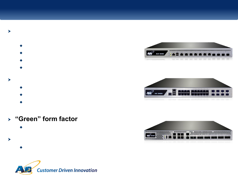 A10 networks differentiation/advantages, Industry-leading and mature implementation, High performance | Green” form factor, Price/performance advantage | QTECH SmartEdge 100 CGNAT and IPv6 User Manual | Page 21 / 32