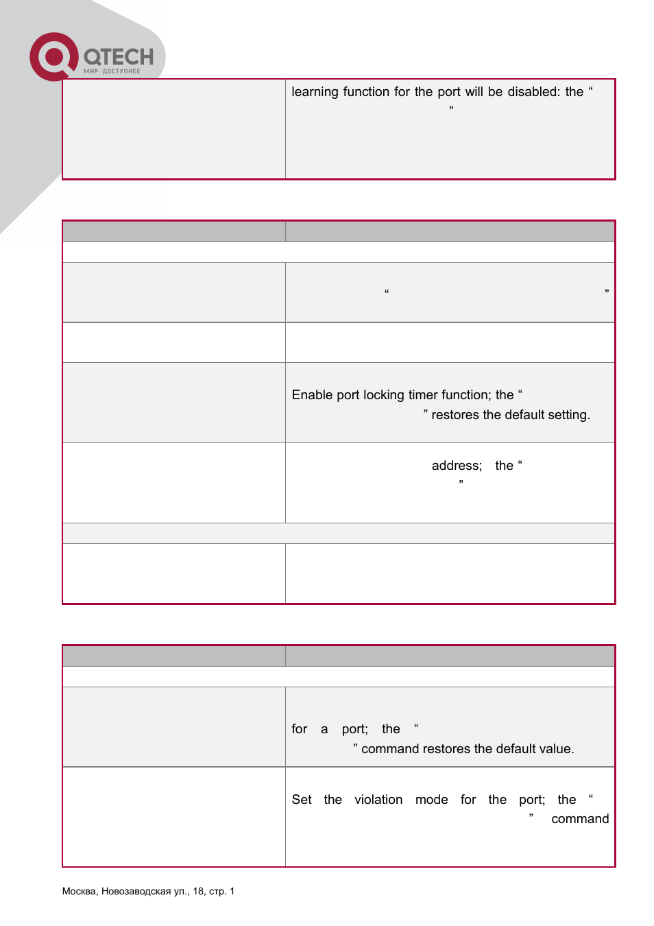QTECH QSW-2800 Инструкция по настройке User Manual | Page 148 / 415
