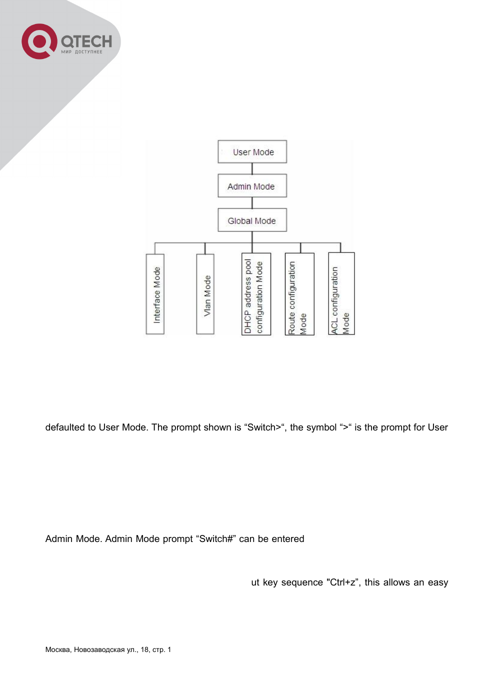 1 configuration modes -9, 1 configuration modes | QTECH QSW-2800 Инструкция по настройке User Manual | Page 23 / 415