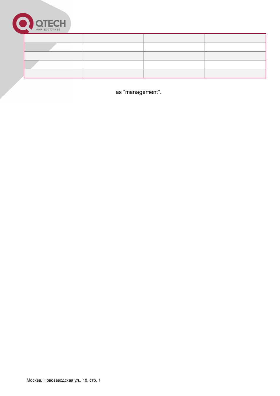 QTECH QSW-8300 Инструкция по настройке User Manual | Page 166 / 364