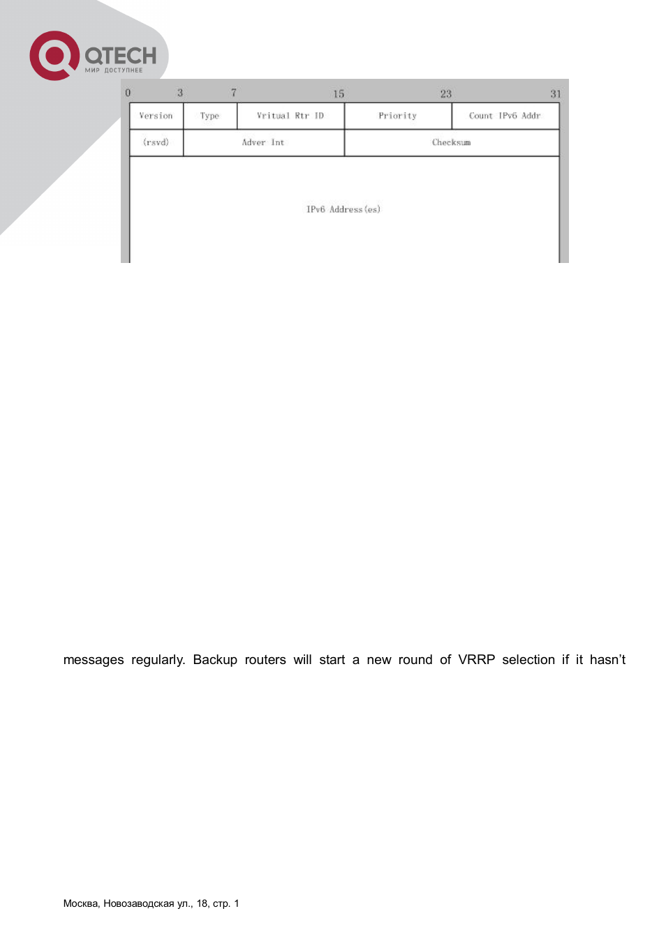 2 vrrpv3 working mechanism | QTECH QSW-8300 Инструкция по настройке User Manual | Page 303 / 364