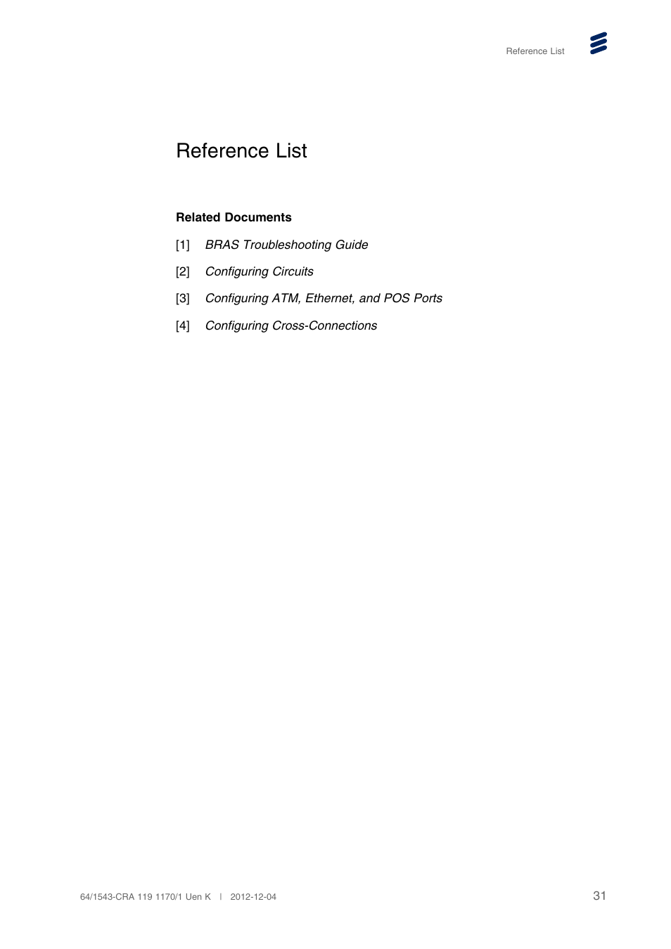 Reference list | QTECH SmartEdge 100 PPP and PPPoE User Manual | Page 35 / 35