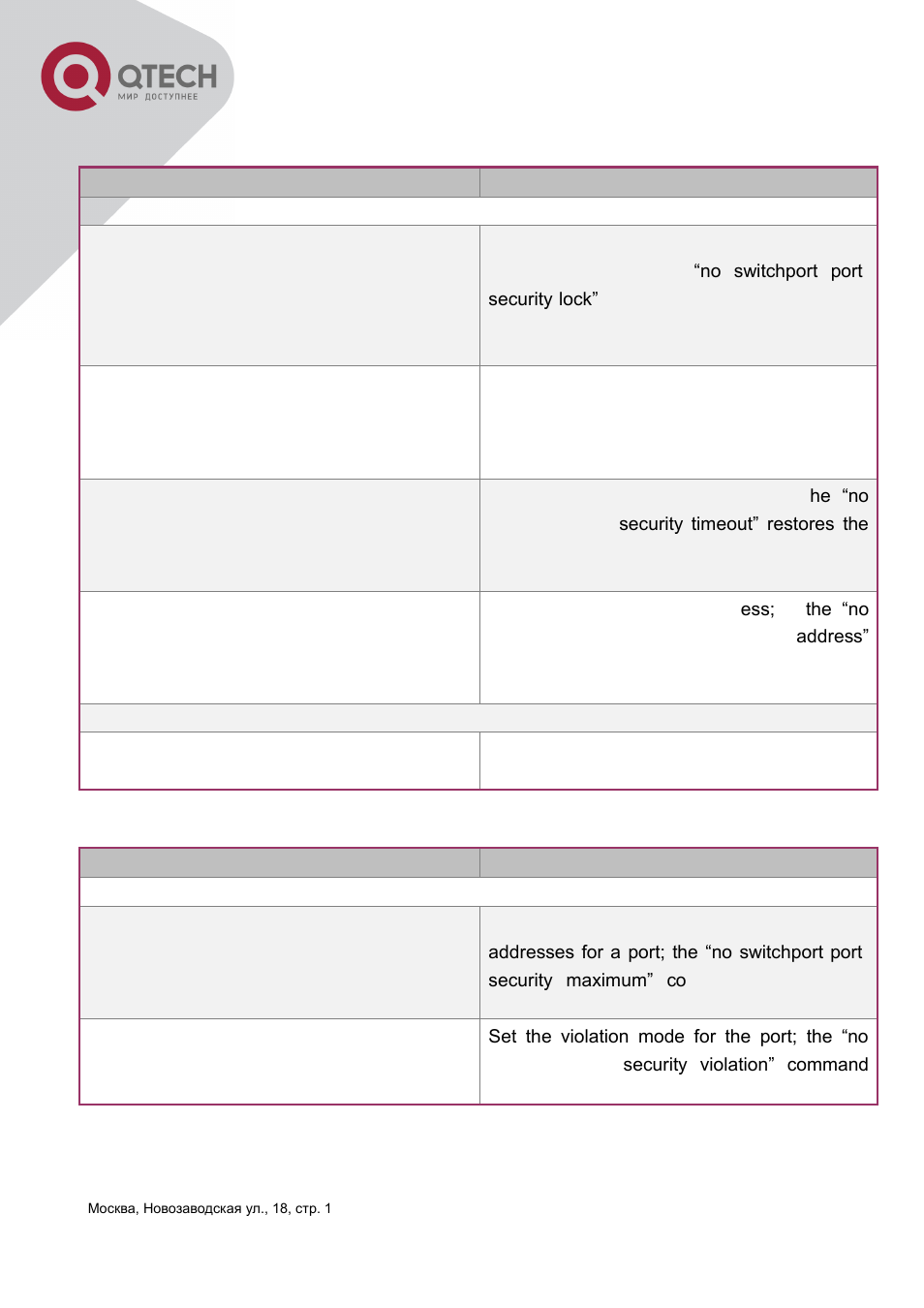 QTECH QSW-3400 Инструкция по настройке User Manual | Page 168 / 465