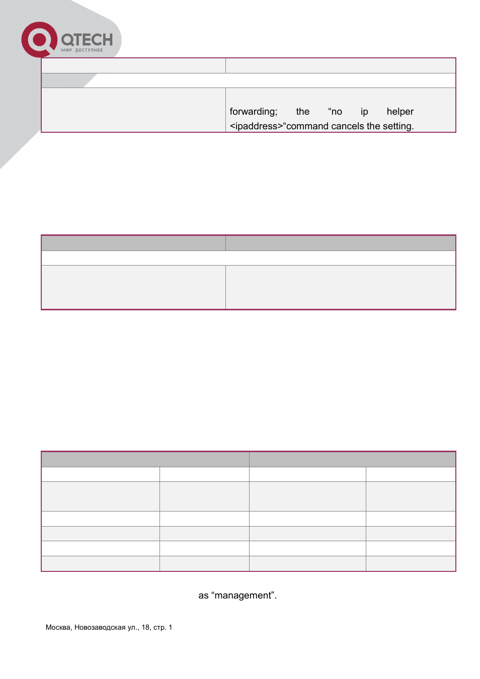 4 dhcp configuration examples, Dhcp, Onfiguration | Xamples | QTECH QSW-3400 Инструкция по настройке User Manual | Page 230 / 465