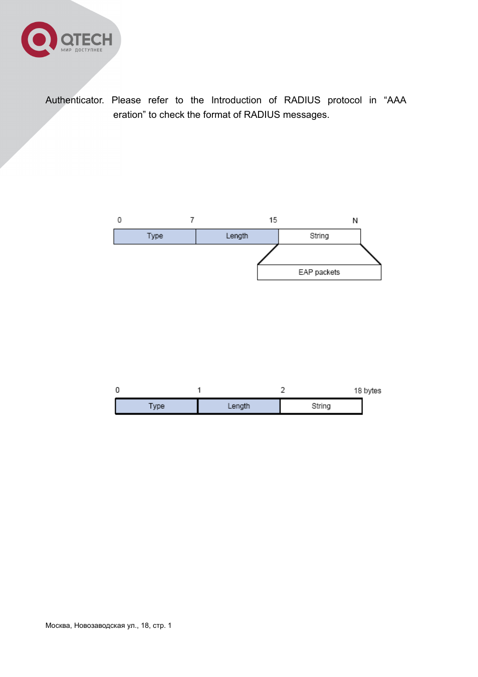 4 the encapsulation of eap attributes, 5 the authentication methods of 802.1x | QTECH QSW-3400 Инструкция по настройке User Manual | Page 325 / 465