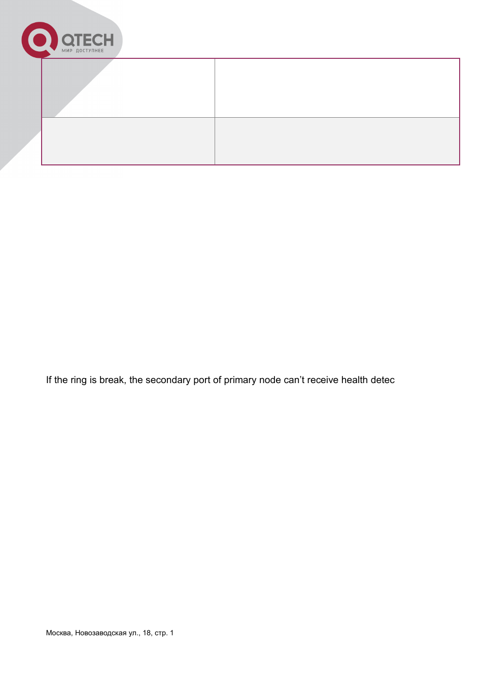 3 mrpp protocol operation system | QTECH QSW-3400 Инструкция по настройке User Manual | Page 399 / 465