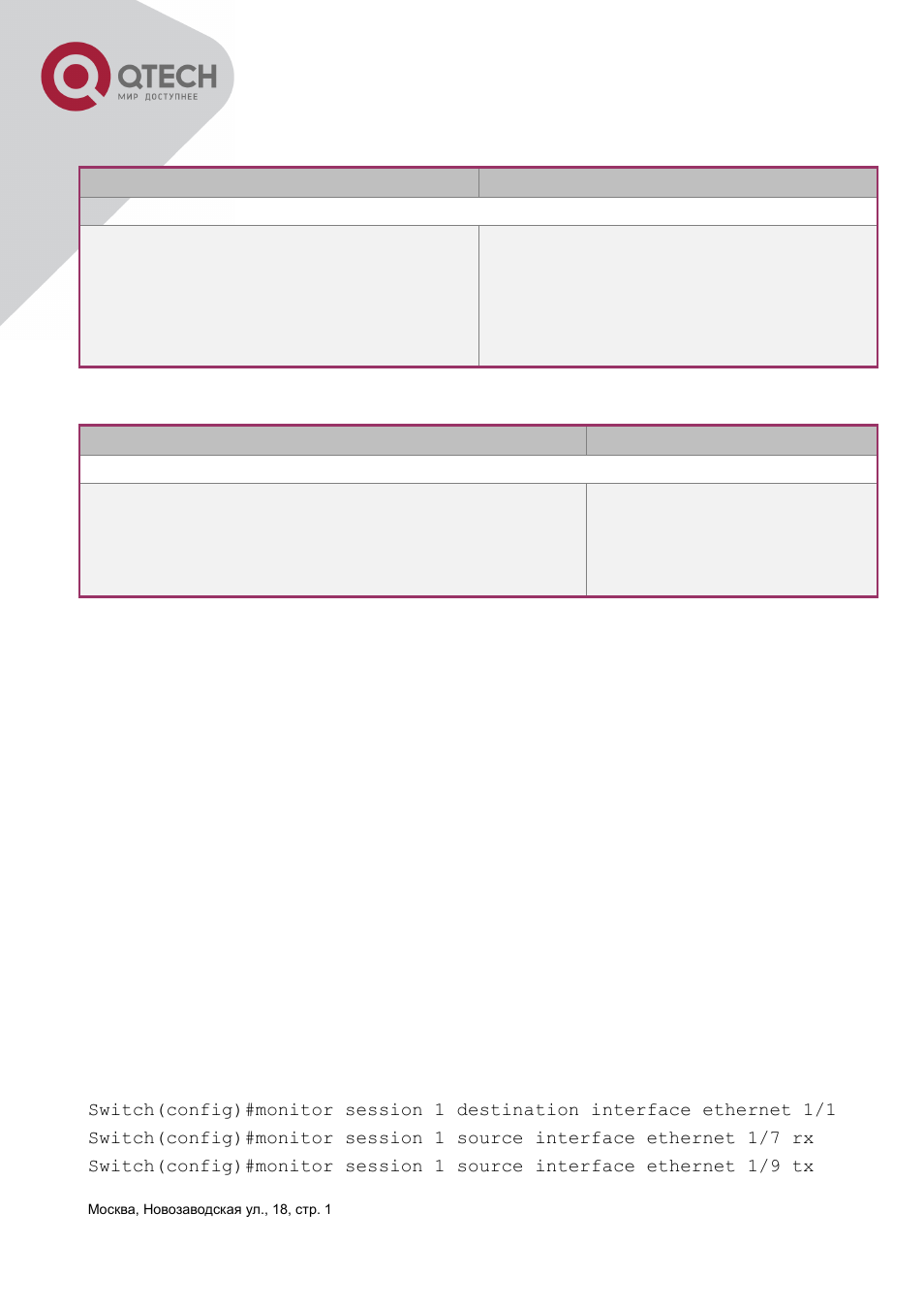 3 mirror examples, Irror, Xamples | QTECH QSW-3400 Инструкция по настройке User Manual | Page 419 / 465