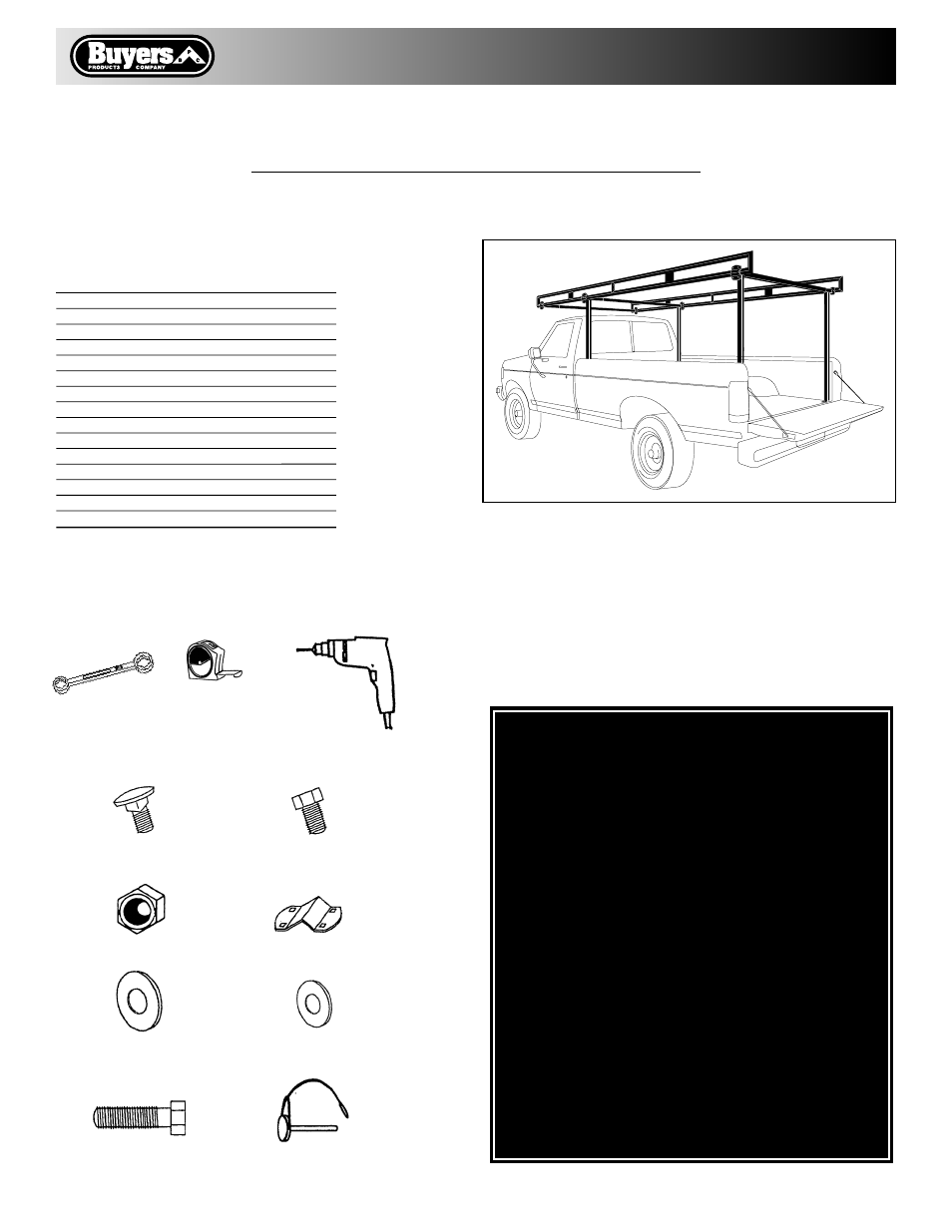 Buyers 1501010 User Manual | 4 pages