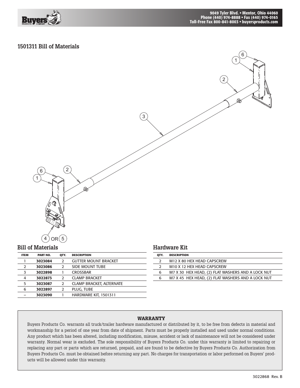 Buyers 1501310 User Manual | Page 4 / 4