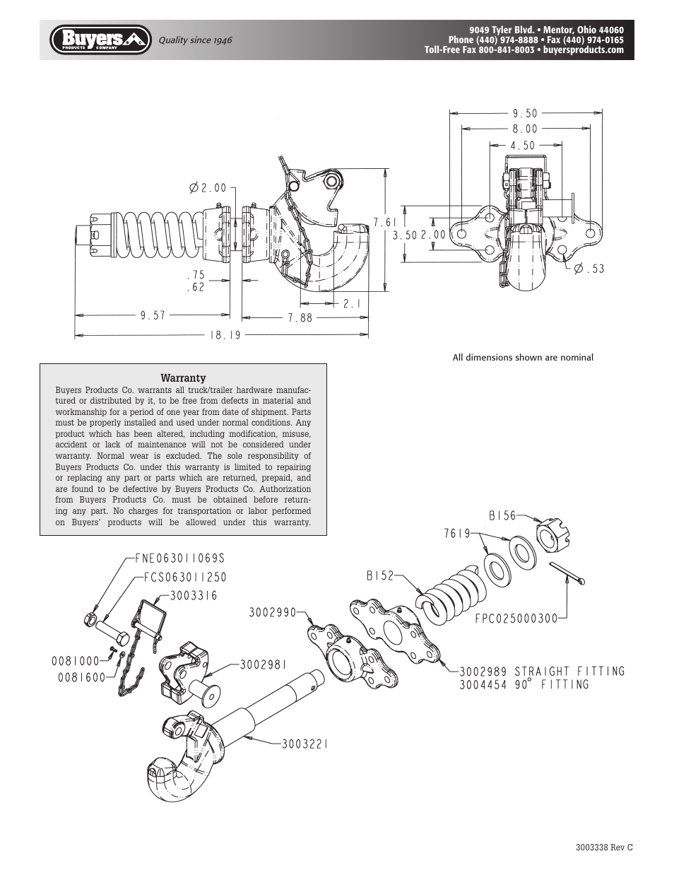 Buyers BP150A User Manual | Page 2 / 2