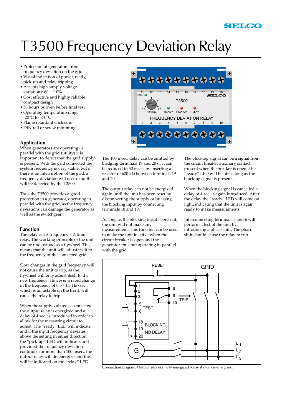 Littelfuse T3500 Series User Manual | 2 pages