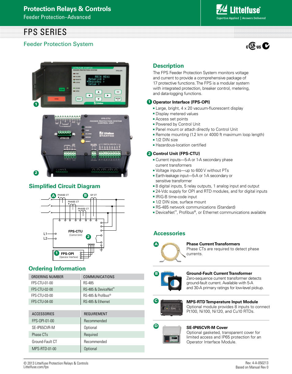 Littelfuse FPS Series User Manual | 2 pages