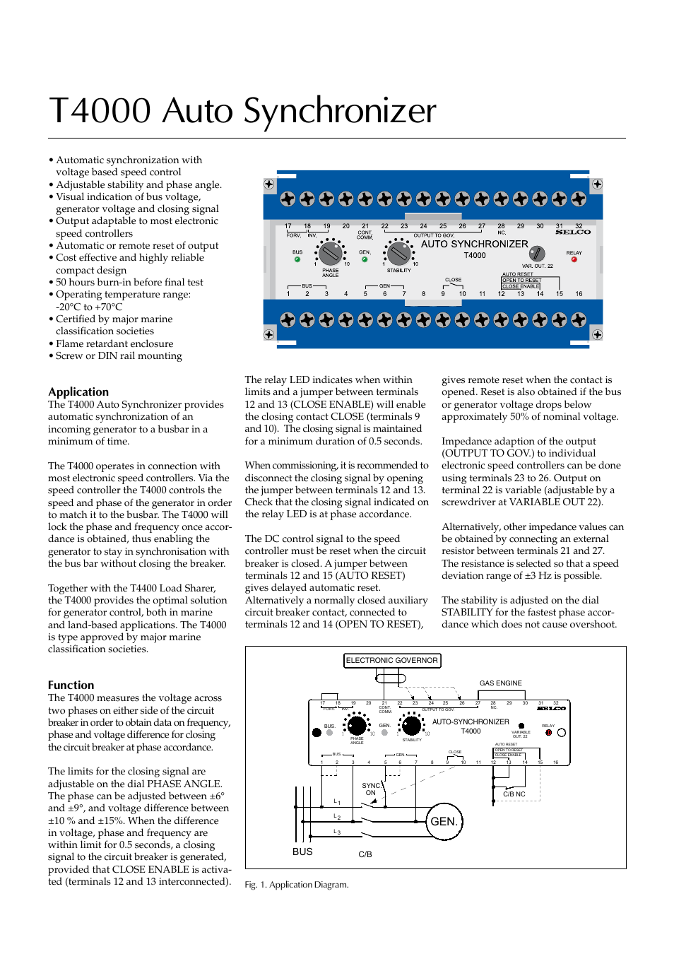 Littelfuse T4000 Series User Manual | 2 pages