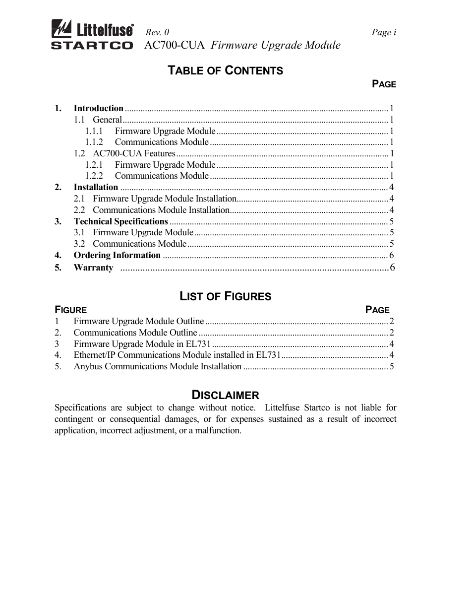 Littelfuse AC700 Series User Manual | Page 2 / 8