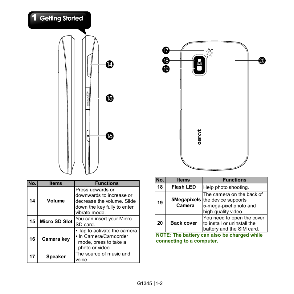 GIGABYTE GSmart G1345 User Manual | Page 10 / 59