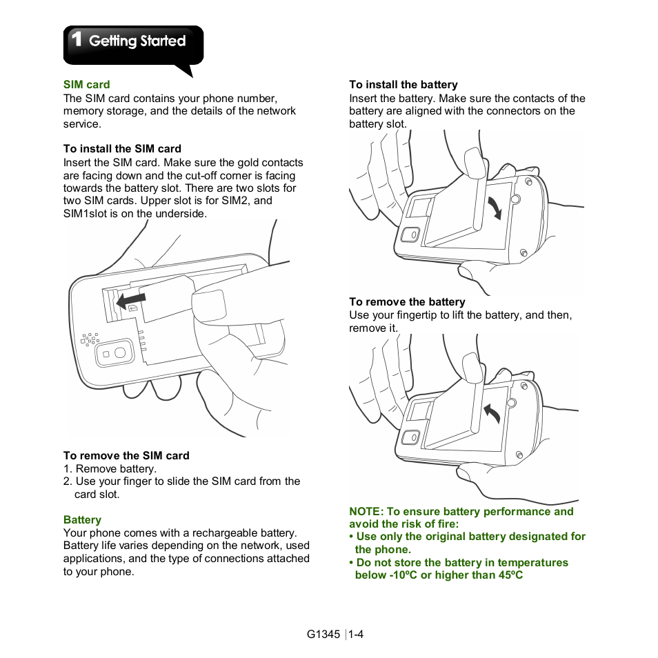 GIGABYTE GSmart G1345 User Manual | Page 12 / 59