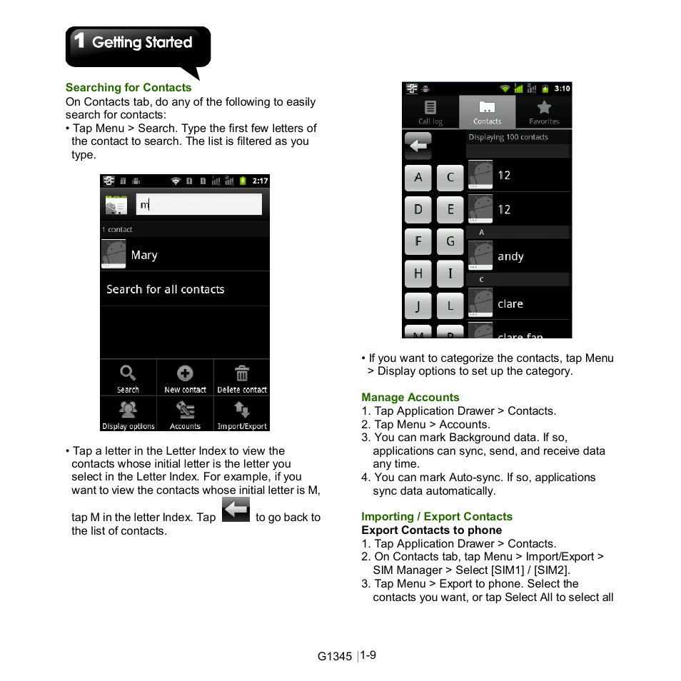 GIGABYTE GSmart G1345 User Manual | Page 17 / 59