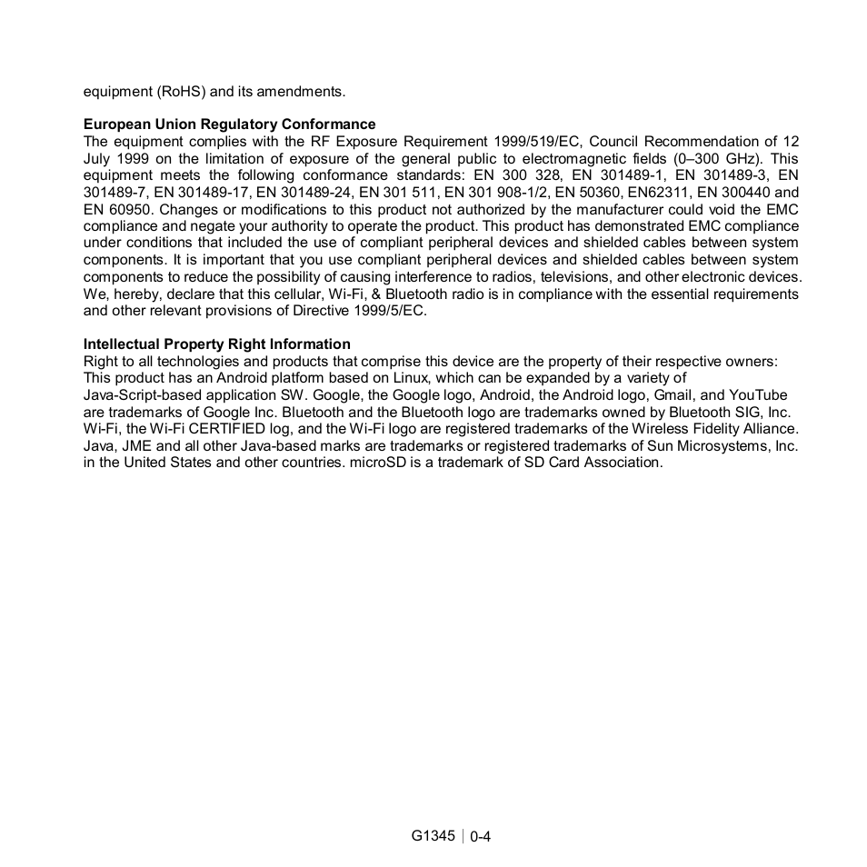 GIGABYTE GSmart G1345 User Manual | Page 5 / 59