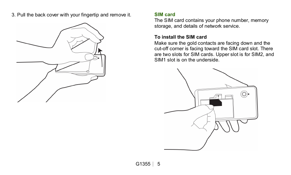 GIGABYTE GSmart G1355 User Manual | Page 5 / 15