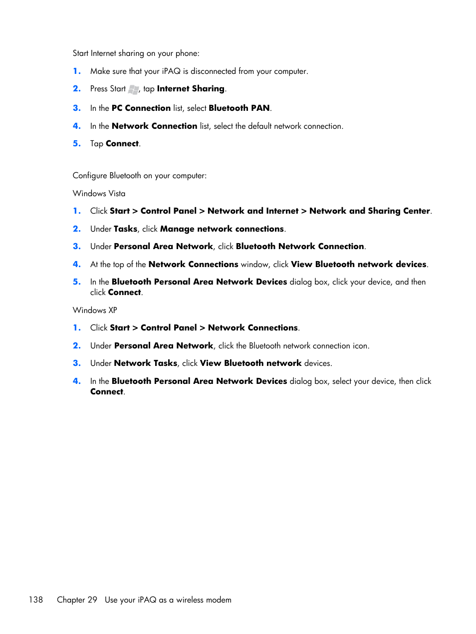 HP iPAQ Glisten User Manual | Page 150 / 185