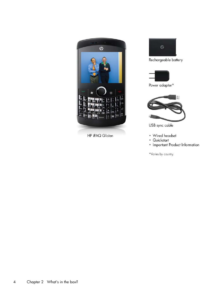 HP iPAQ Glisten User Manual | Page 16 / 185