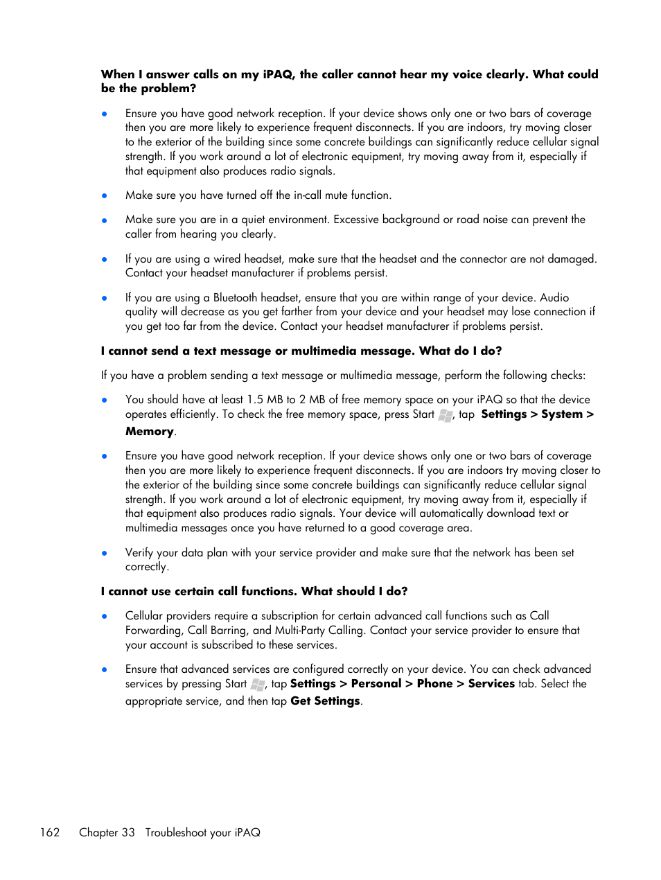 HP iPAQ Glisten User Manual | Page 174 / 185