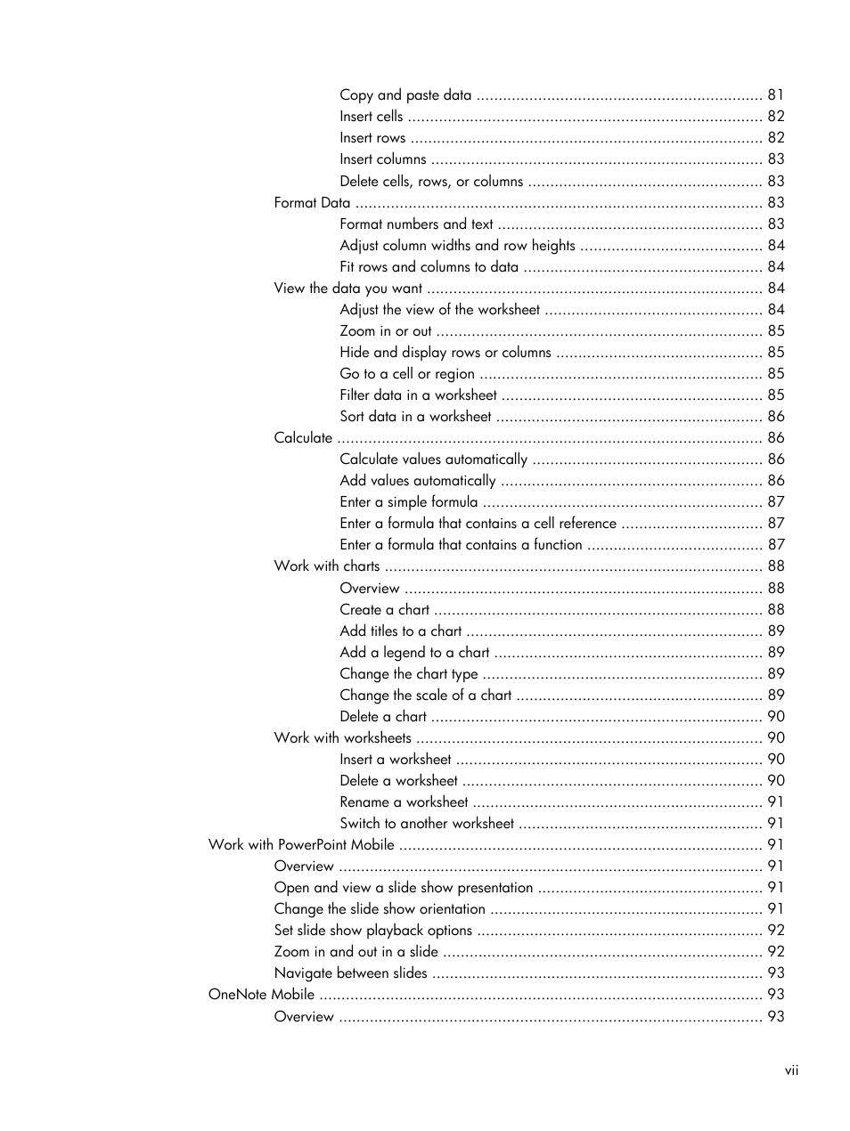 HP iPAQ Glisten User Manual | Page 7 / 185