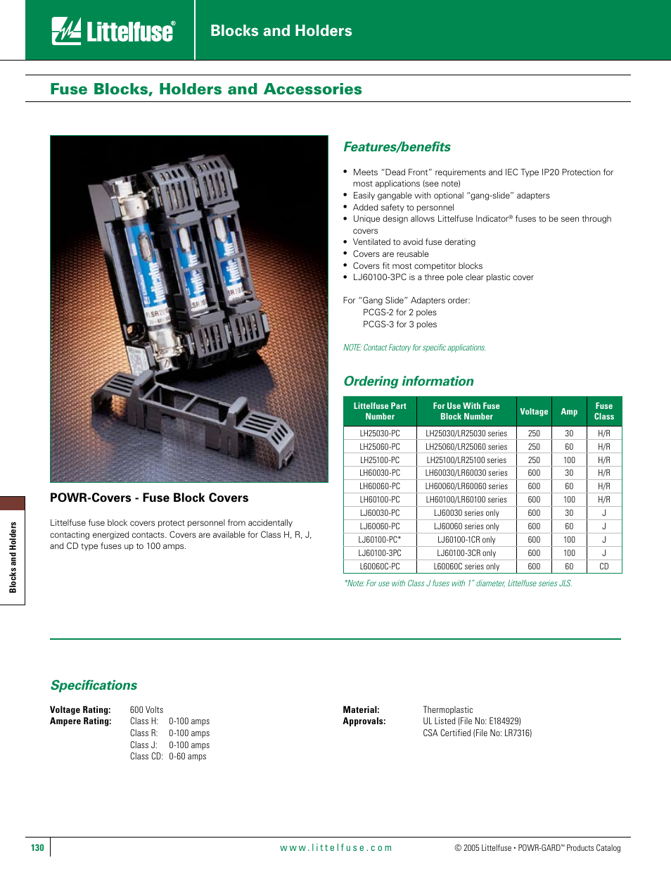 Littelfuse L600PC Series User Manual | 1 page