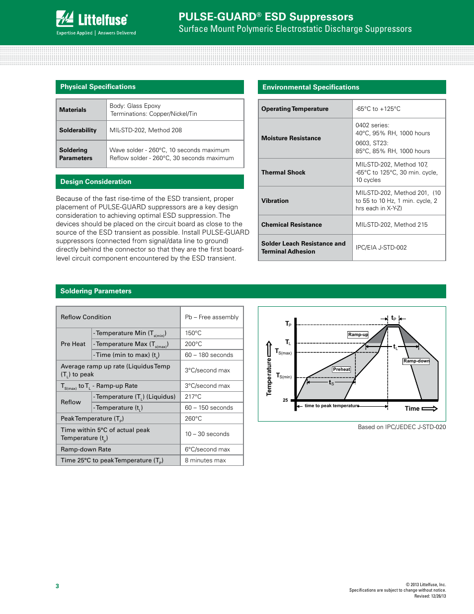 Pulse-guard, Esd suppressors | Littelfuse PGB10402 Series User Manual | Page 3 / 4