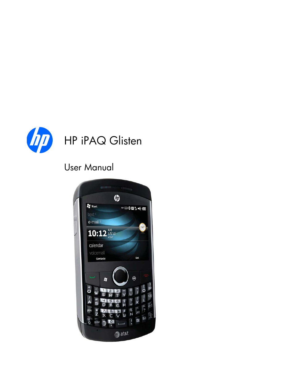 HP iPAQ Glisten-AT&T User Manual | 185 pages