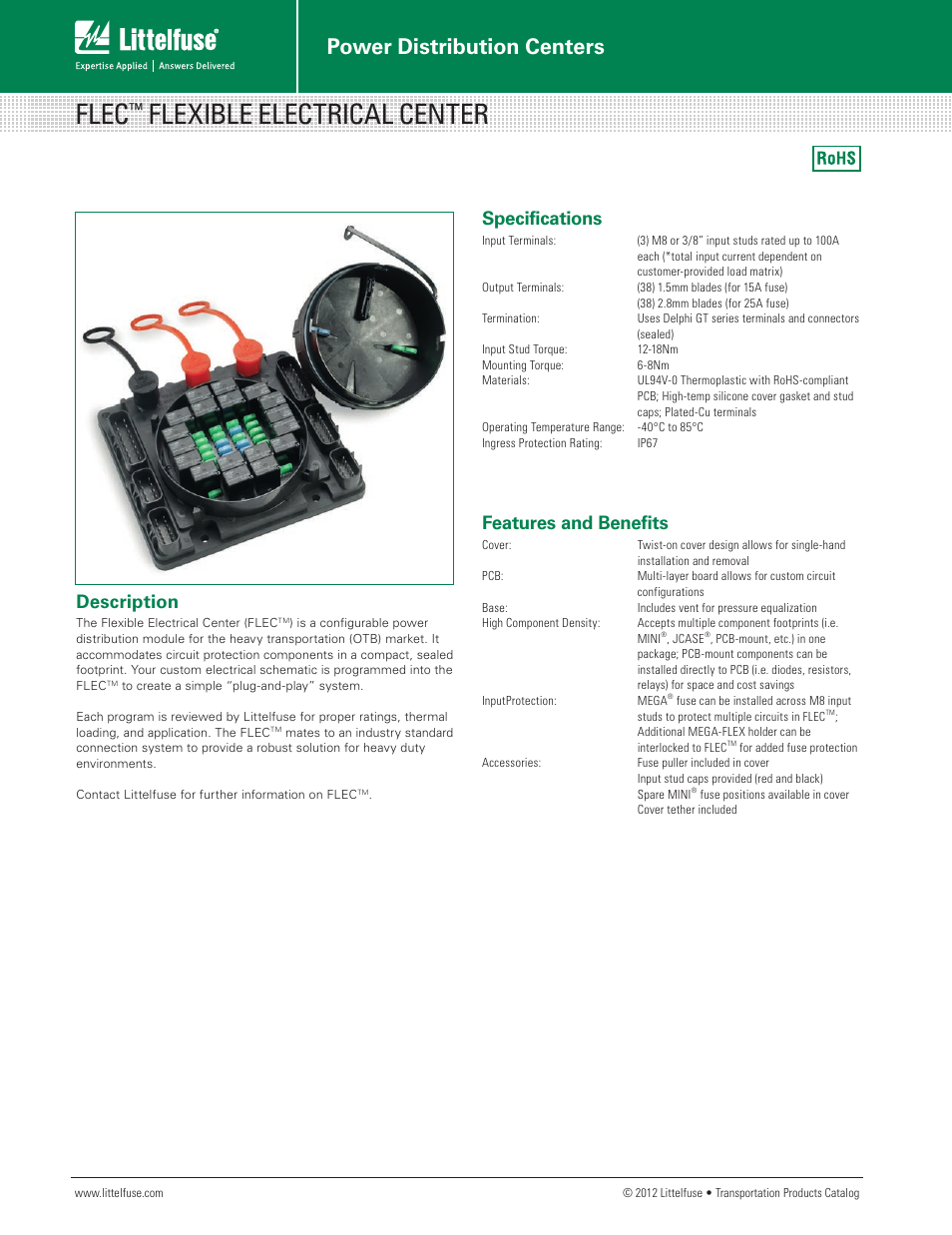 Littelfuse FLEC Series User Manual | 2 pages