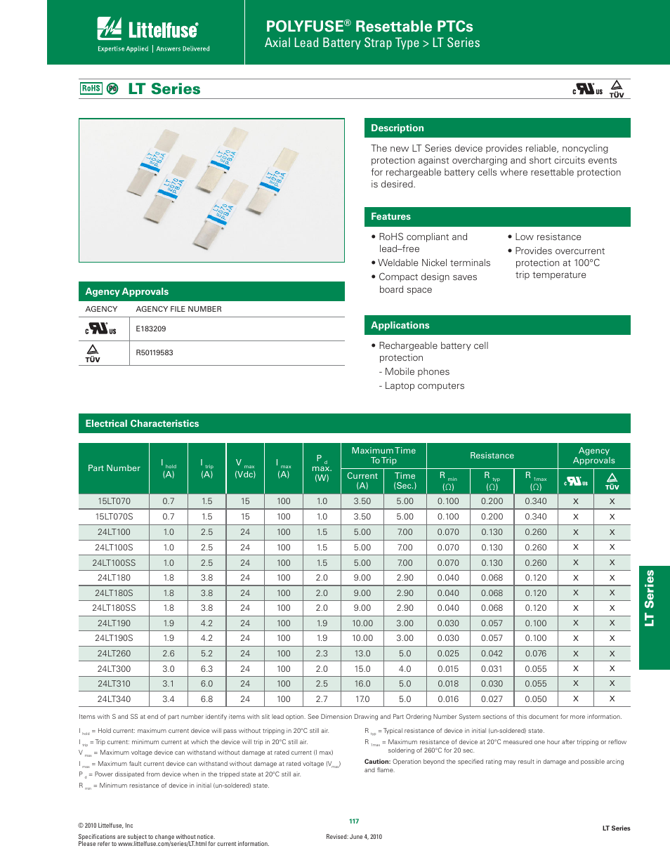 Littelfuse LT Series User Manual | 4 pages