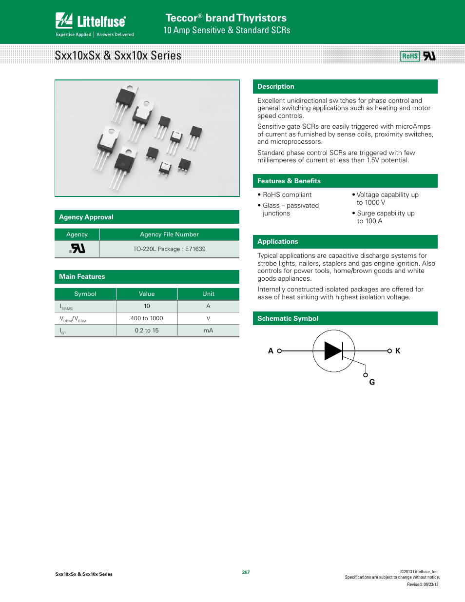 Littelfuse Sxx10x Series User Manual | 11 pages